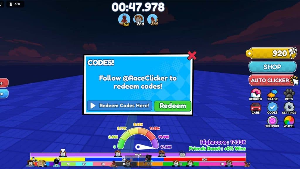 Image shows how to redeem codes