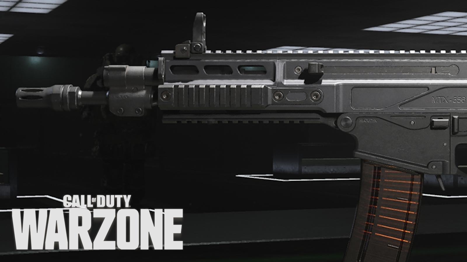 The MTZ-556 assault rifle in Warzone.