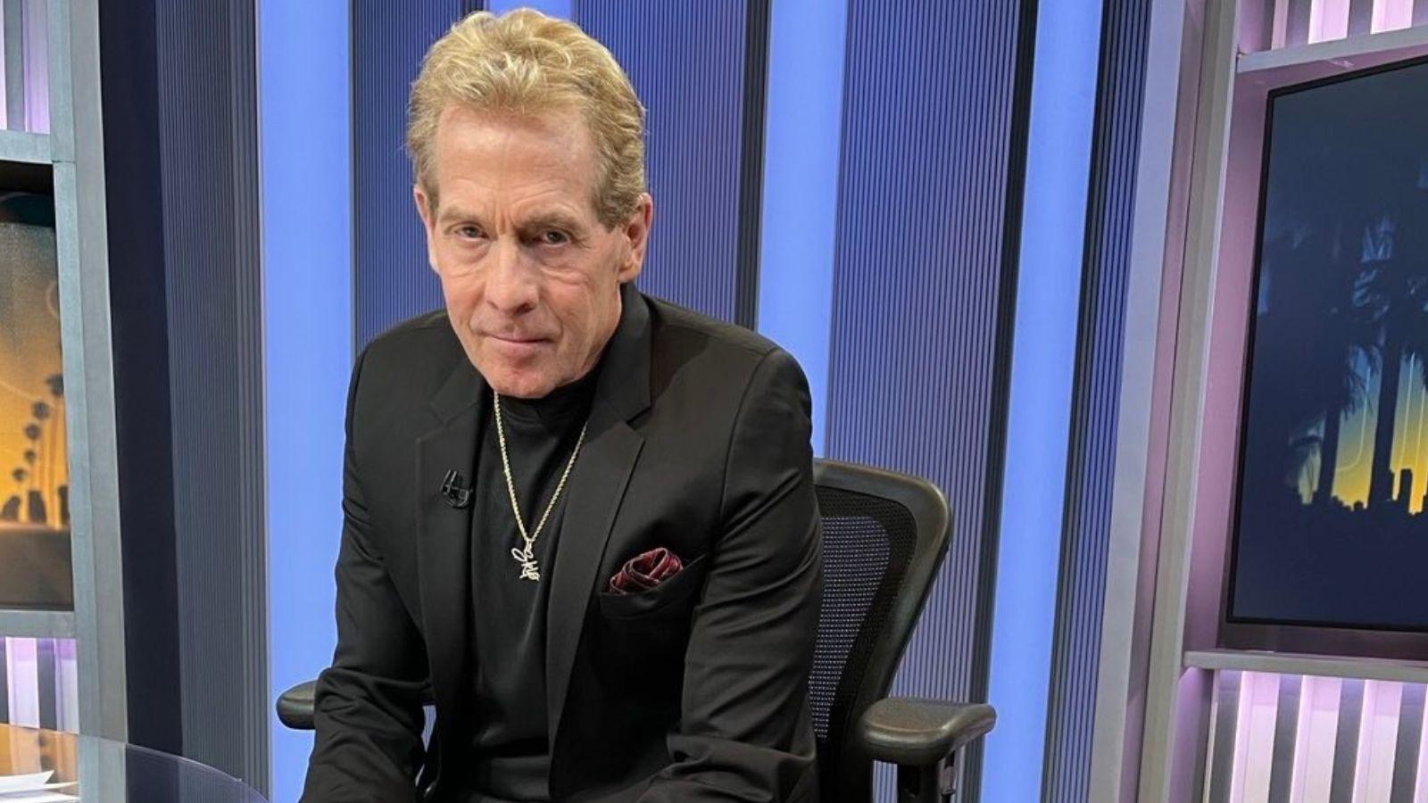 Skip Bayless on the set of FS1's Undisputed.