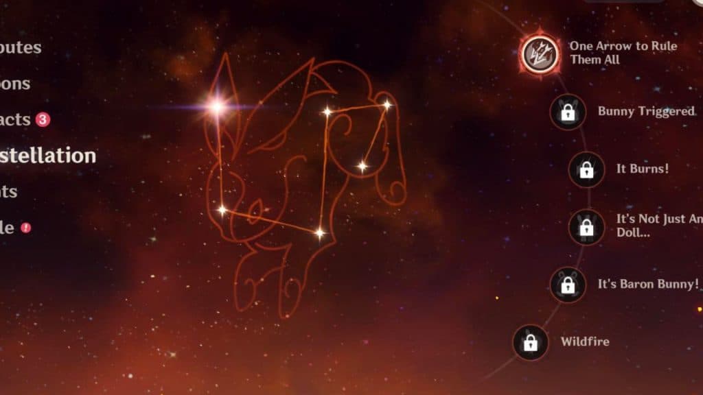 Amber's Constellations in Genshin Impact