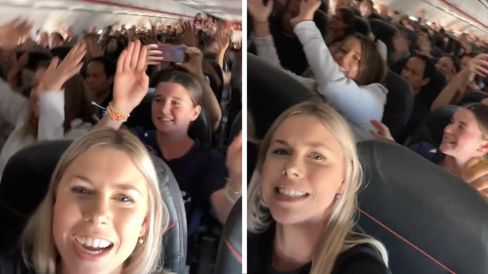 Plane full of Swifties divides the internet with mass Taylor Swift sing-along