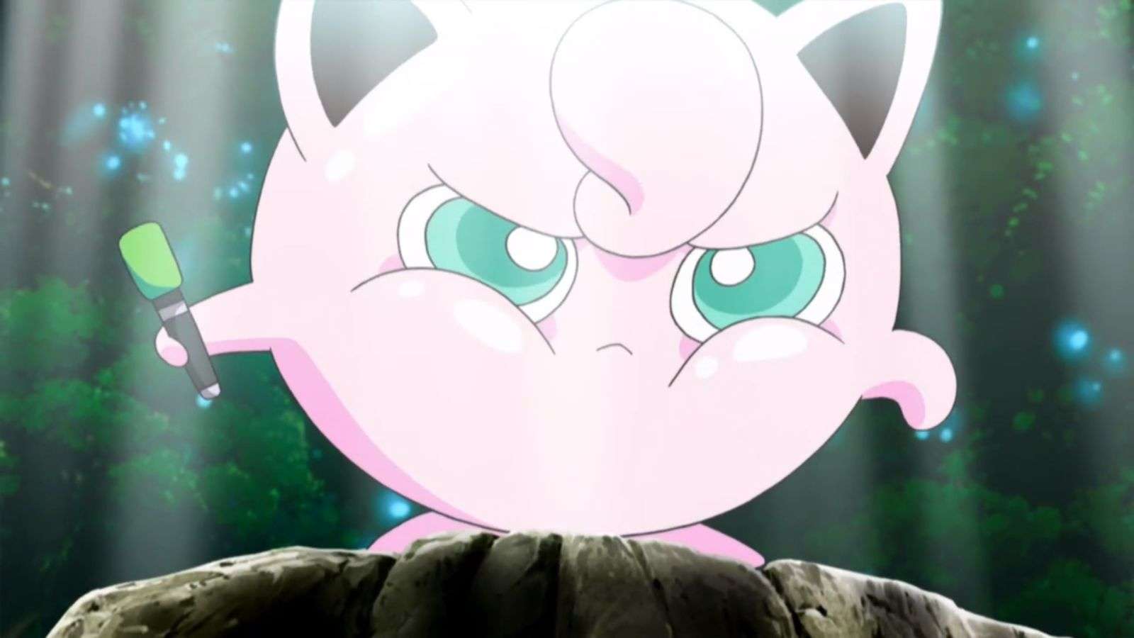 Angry Jigglypuff from Pokemon anime.