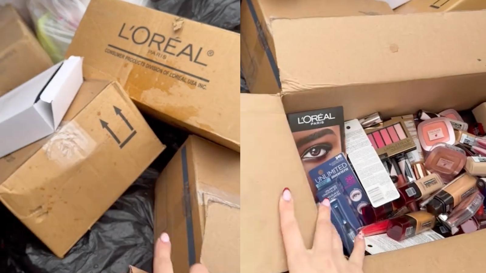 Woman finds unopened makeup