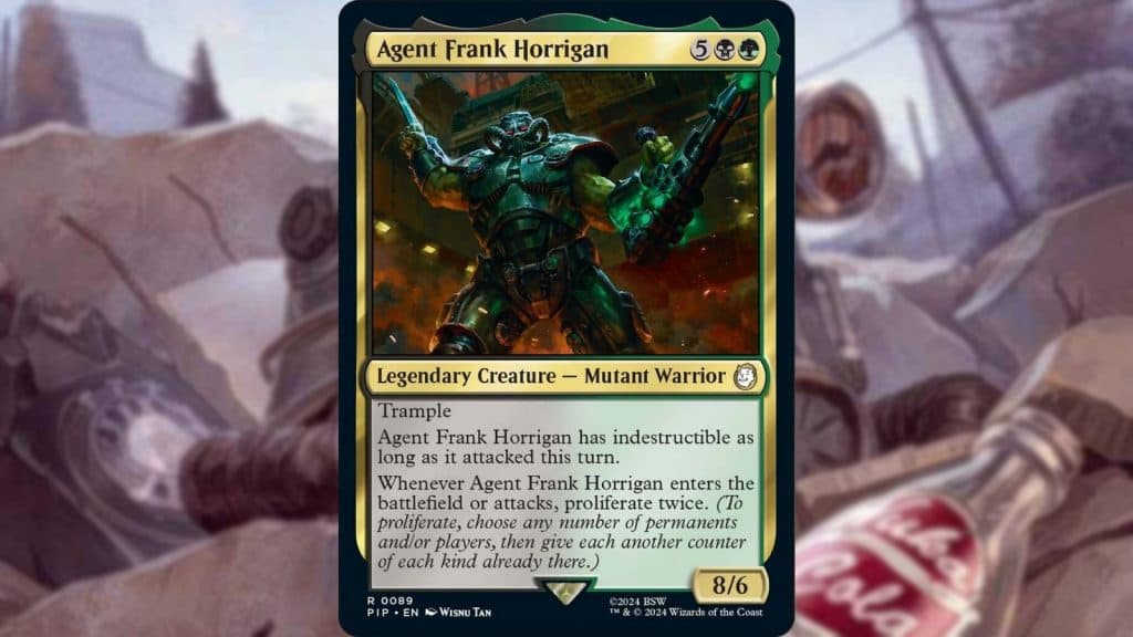 MTG Fallout Frank Horrigan card