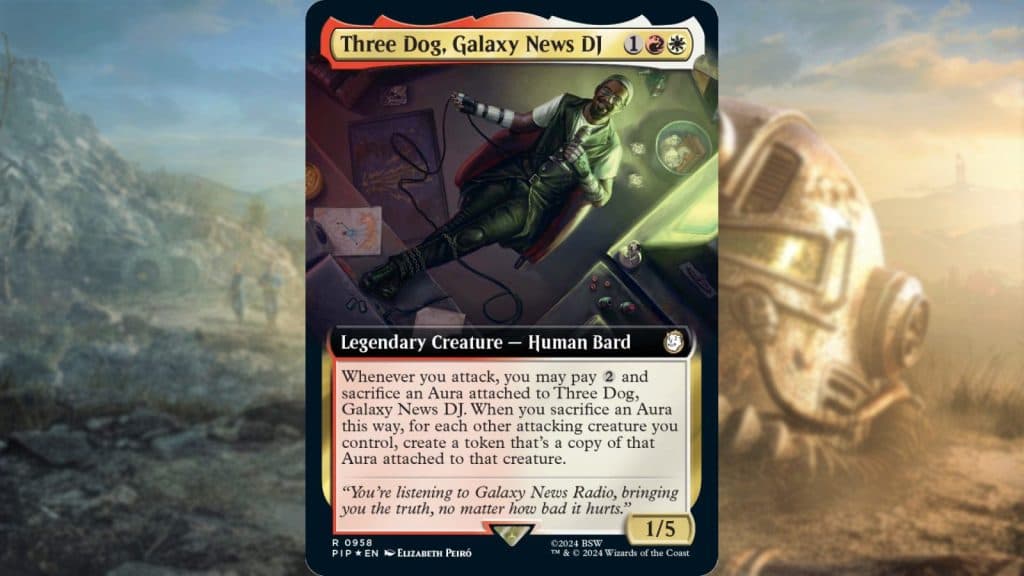 Three Dog Commander card