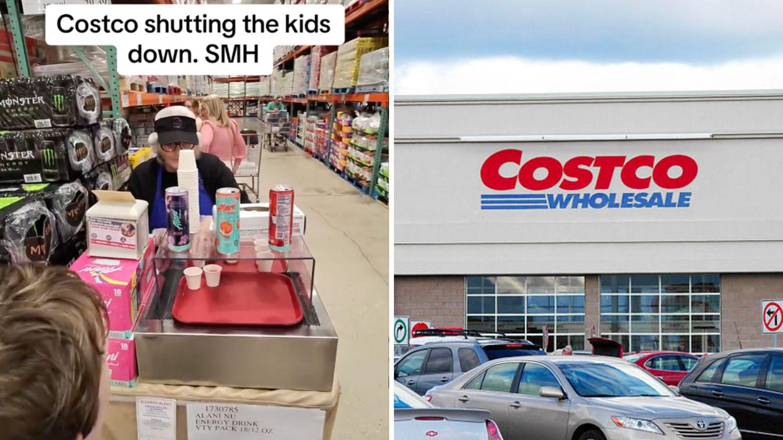 Costco worker praised for refusing to give free energy drink samples to kids