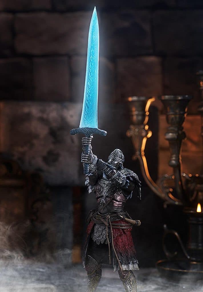 elden ring figure holding a sword
