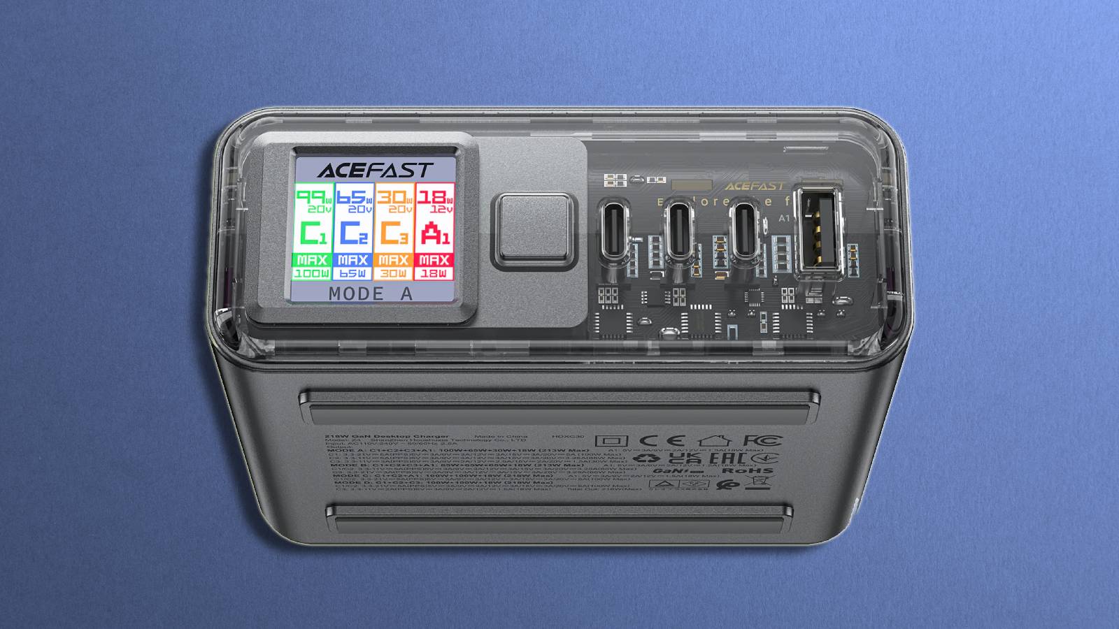 Acefast PD218W GaN charger
