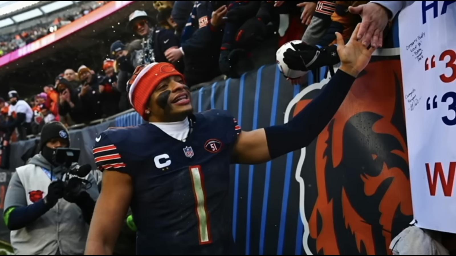 Chicago Bears quarterback Justin Fields has unfollowed the team on social media