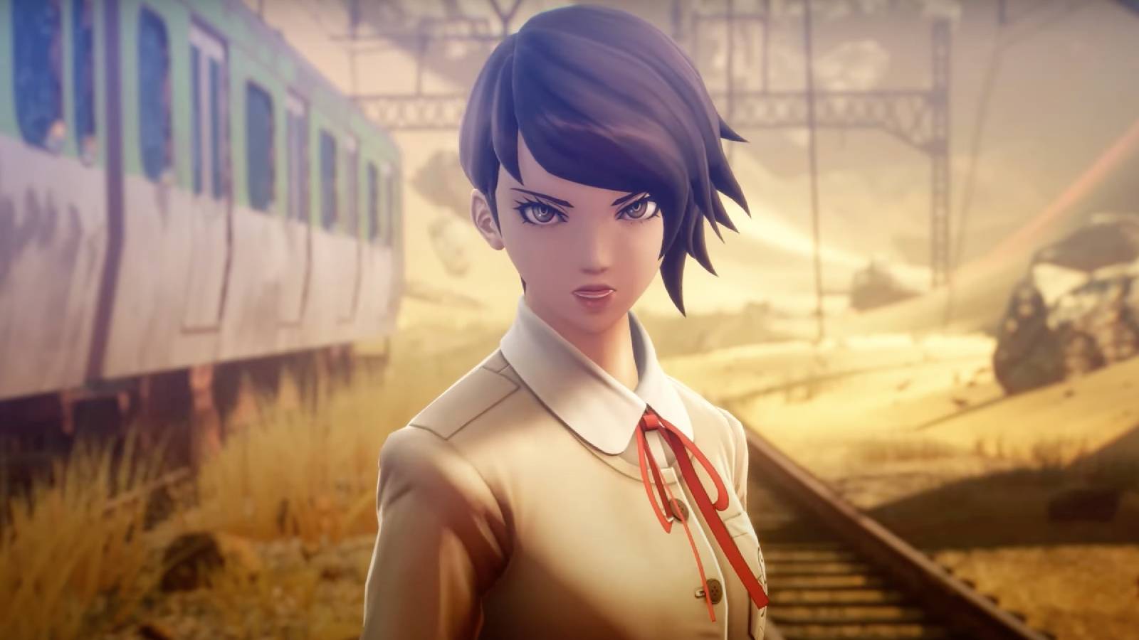 A Shin Megami Tensei V: Vengeance screenshot shows a new female protagonist