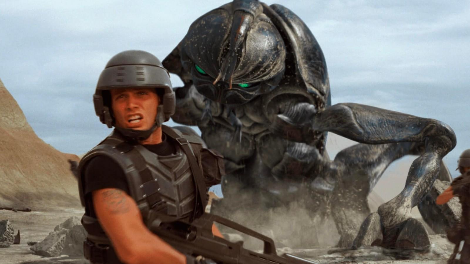 A still from Starship Troopers