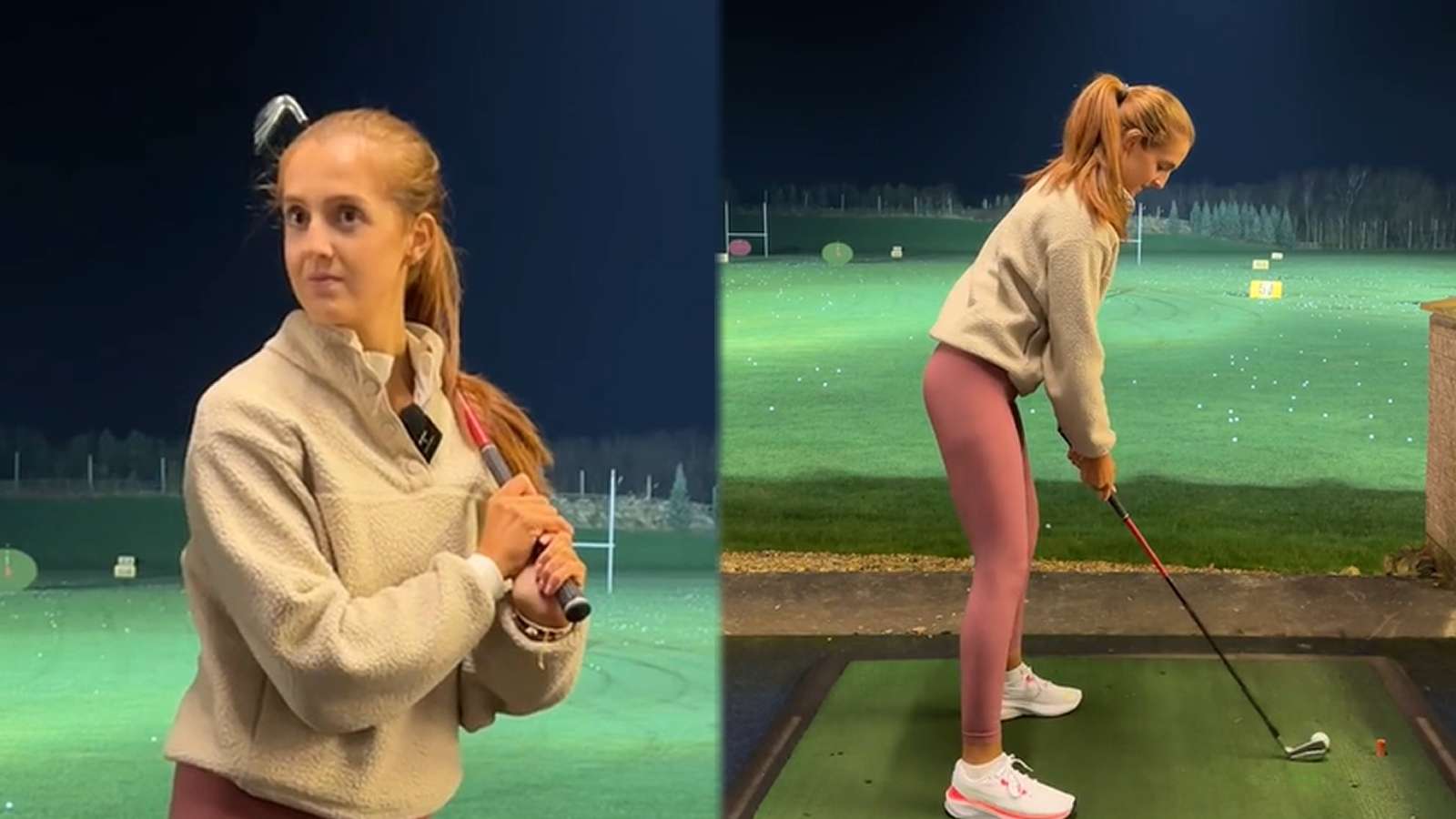 Female pro golfer stunned after guy mansplains golf swing to her