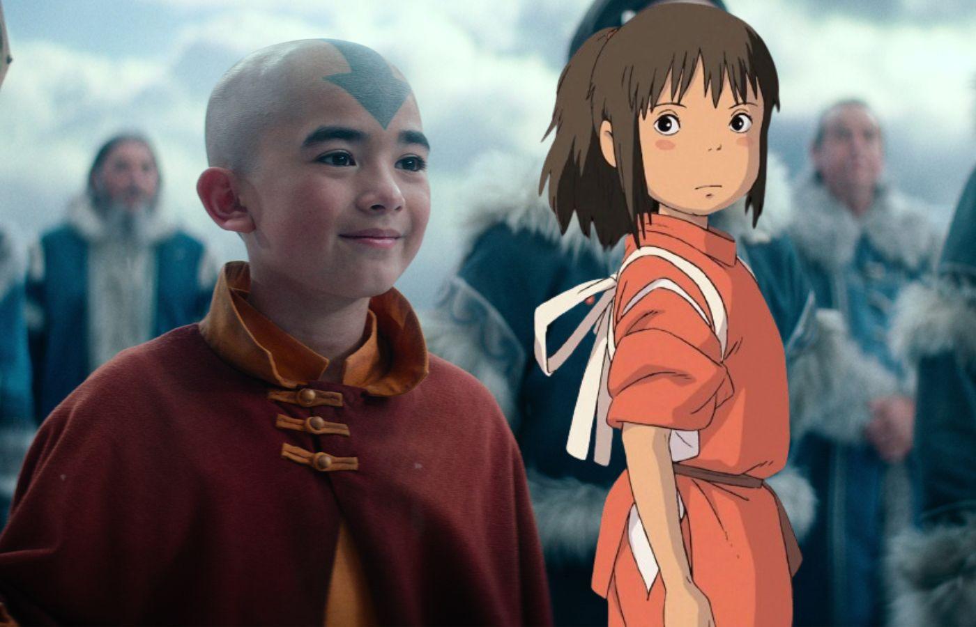 Aang in Avatar: The Last Airbender and Chihiro in Spirited Away