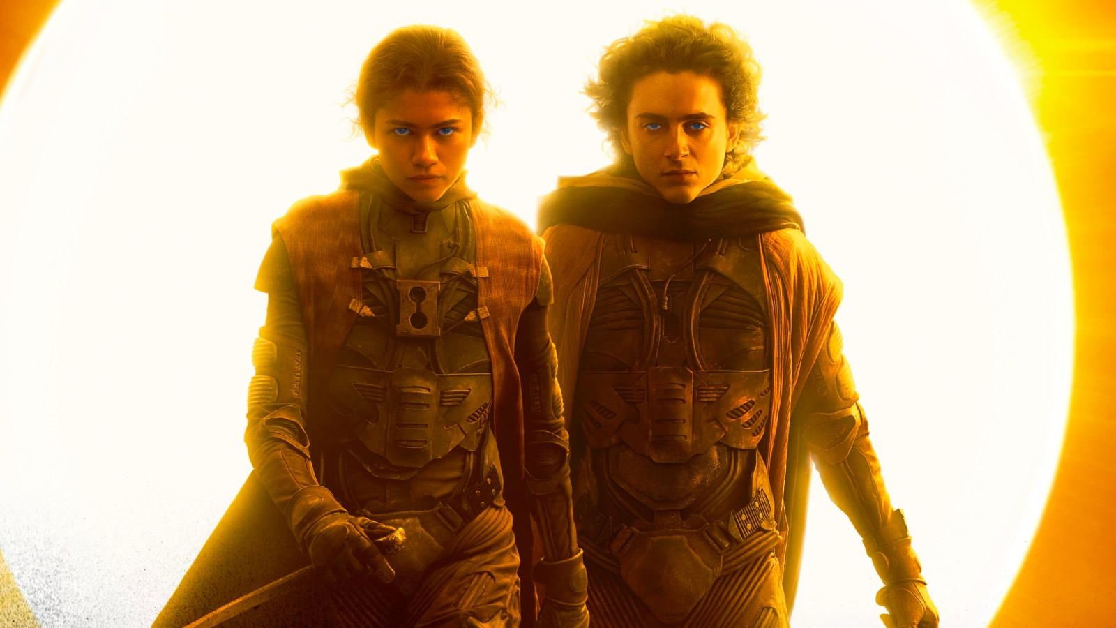 Chani and Paul Atreides in Dune Part Two