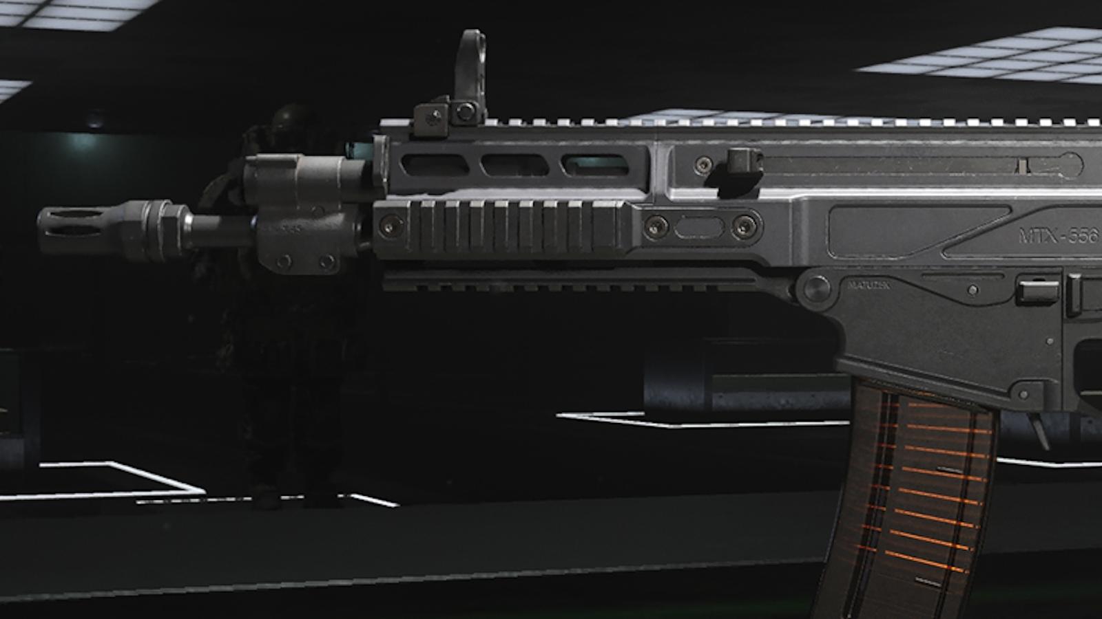 The MTZ-556 assault rifle that was buffed in Warzone.