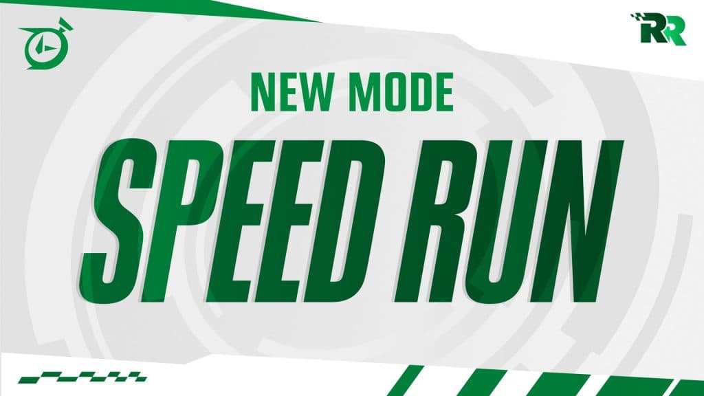 Fortnite Speed Run mode in Rocket Racing.