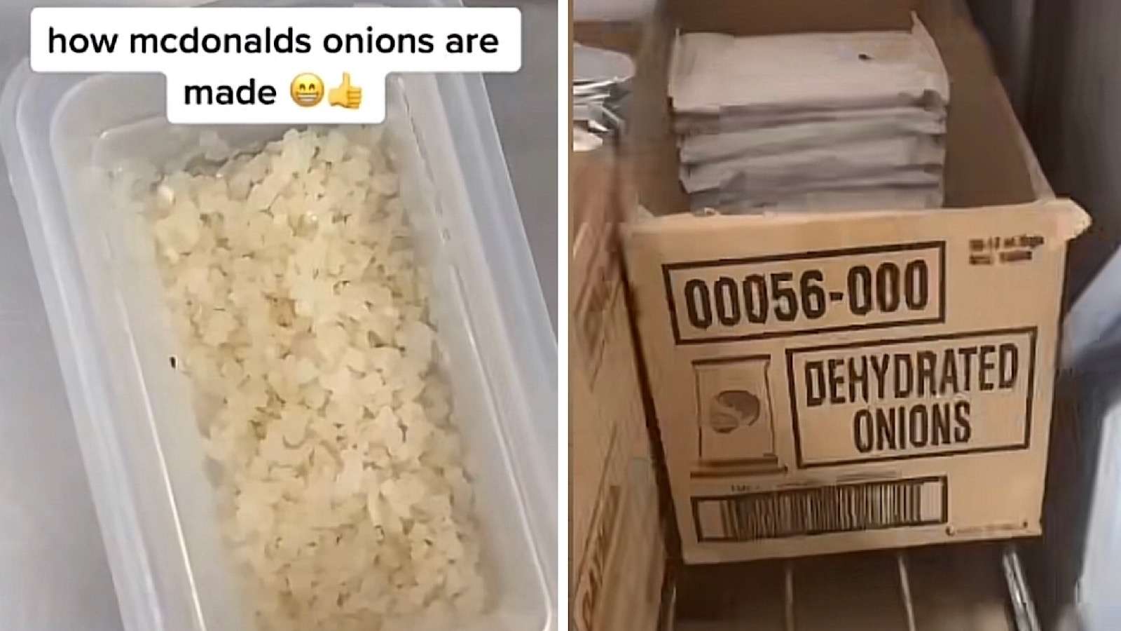 mcdonalds onions