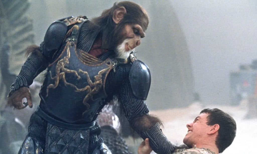 Mark Wahlberg's Leo fighting Thade in Planet of the Apes