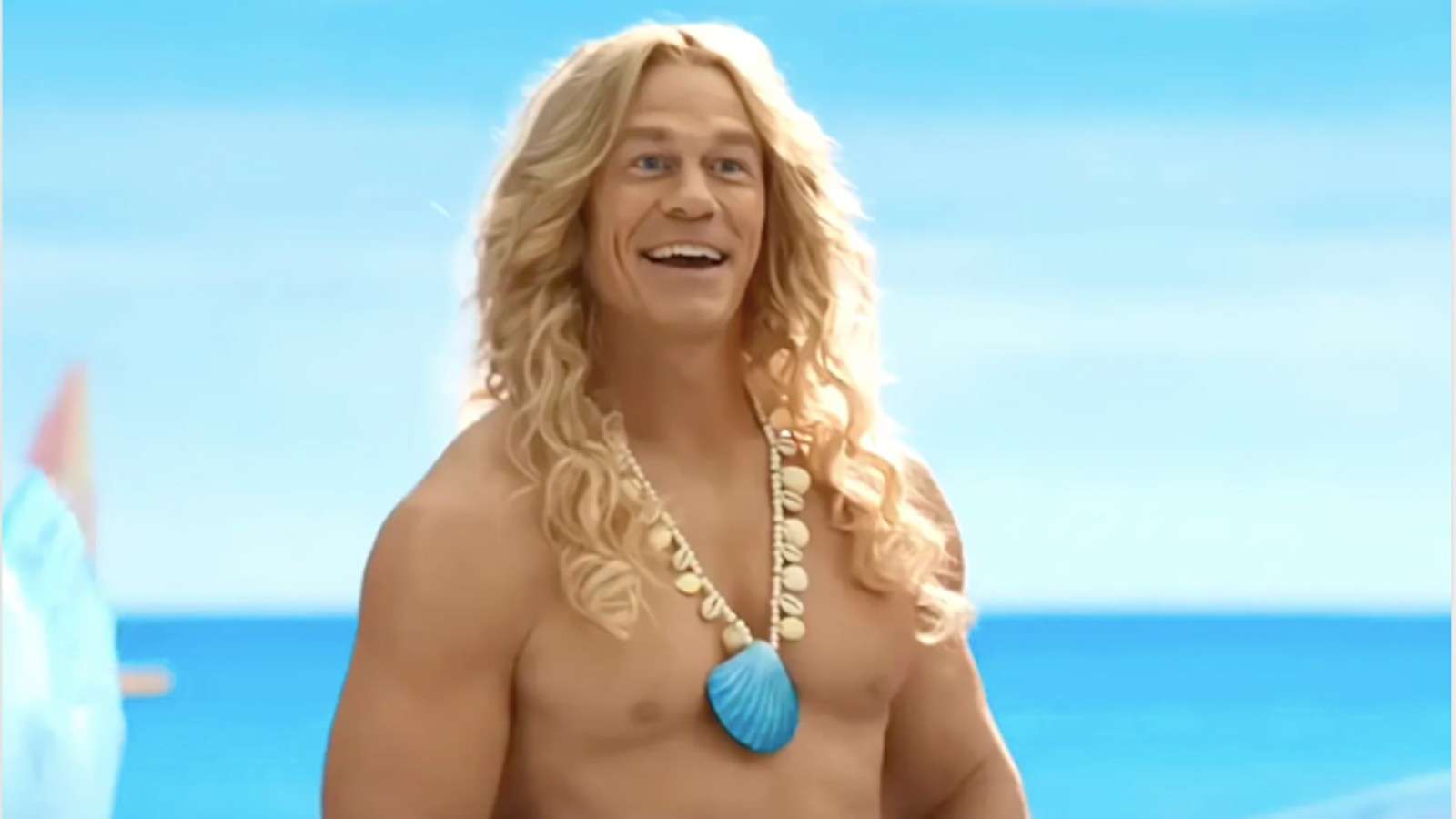 John Cena as a mermaid in Barbie