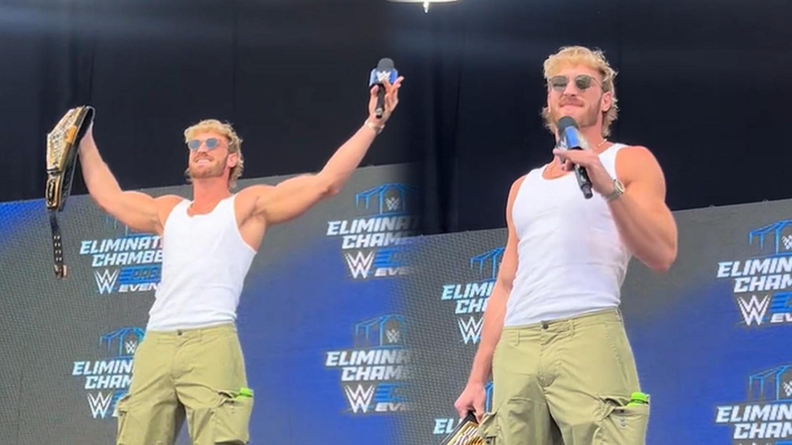 Logan Paul booed by WWE fans in Perth ahead of Elimination Chamber