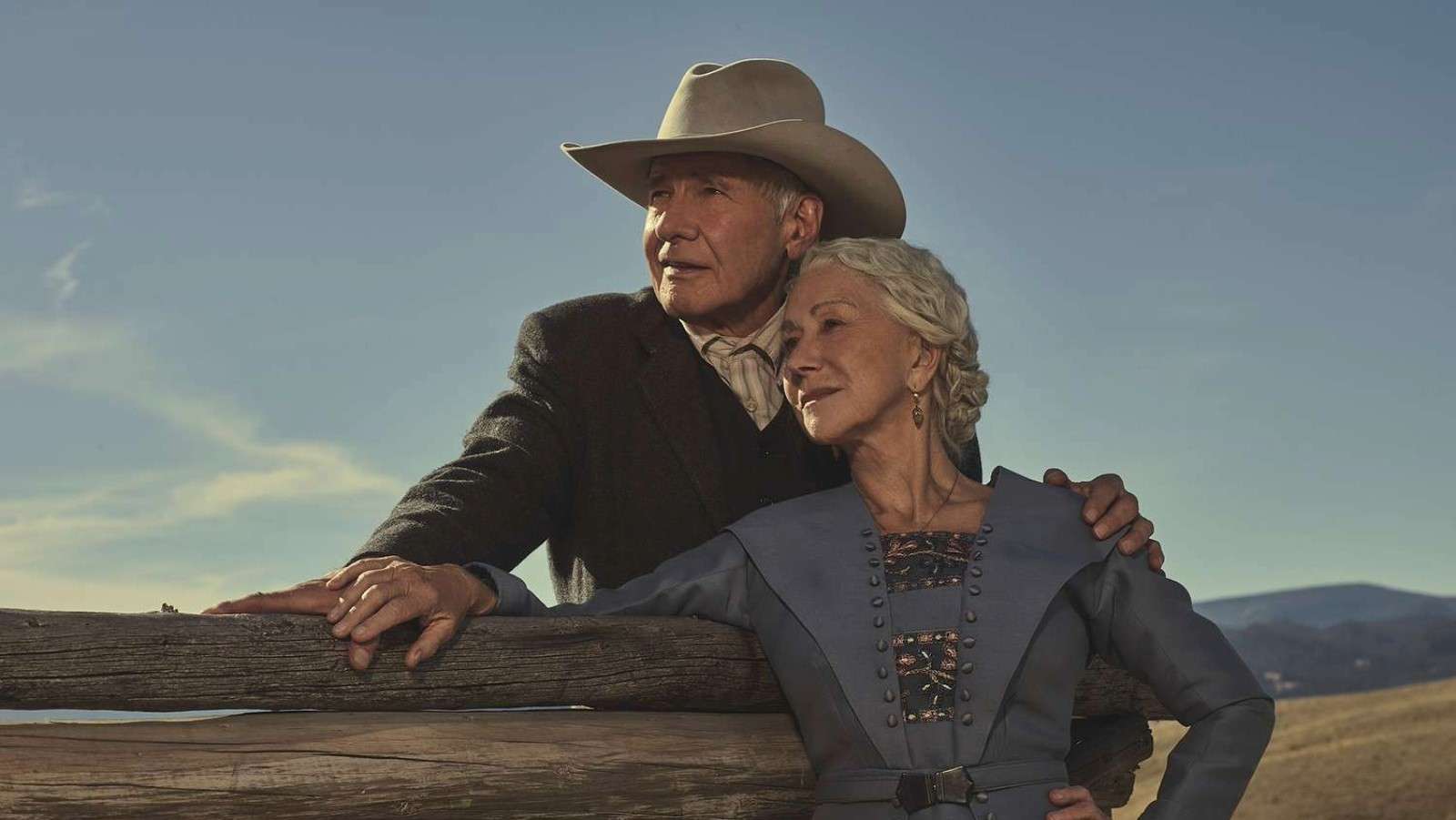 1923 cast: Harrison Ford and Helen Mirren as Jacob and Cara Dutton