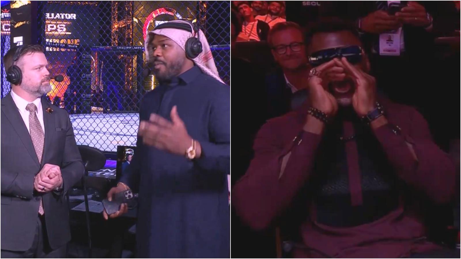 Jones was heckled by Ngannou