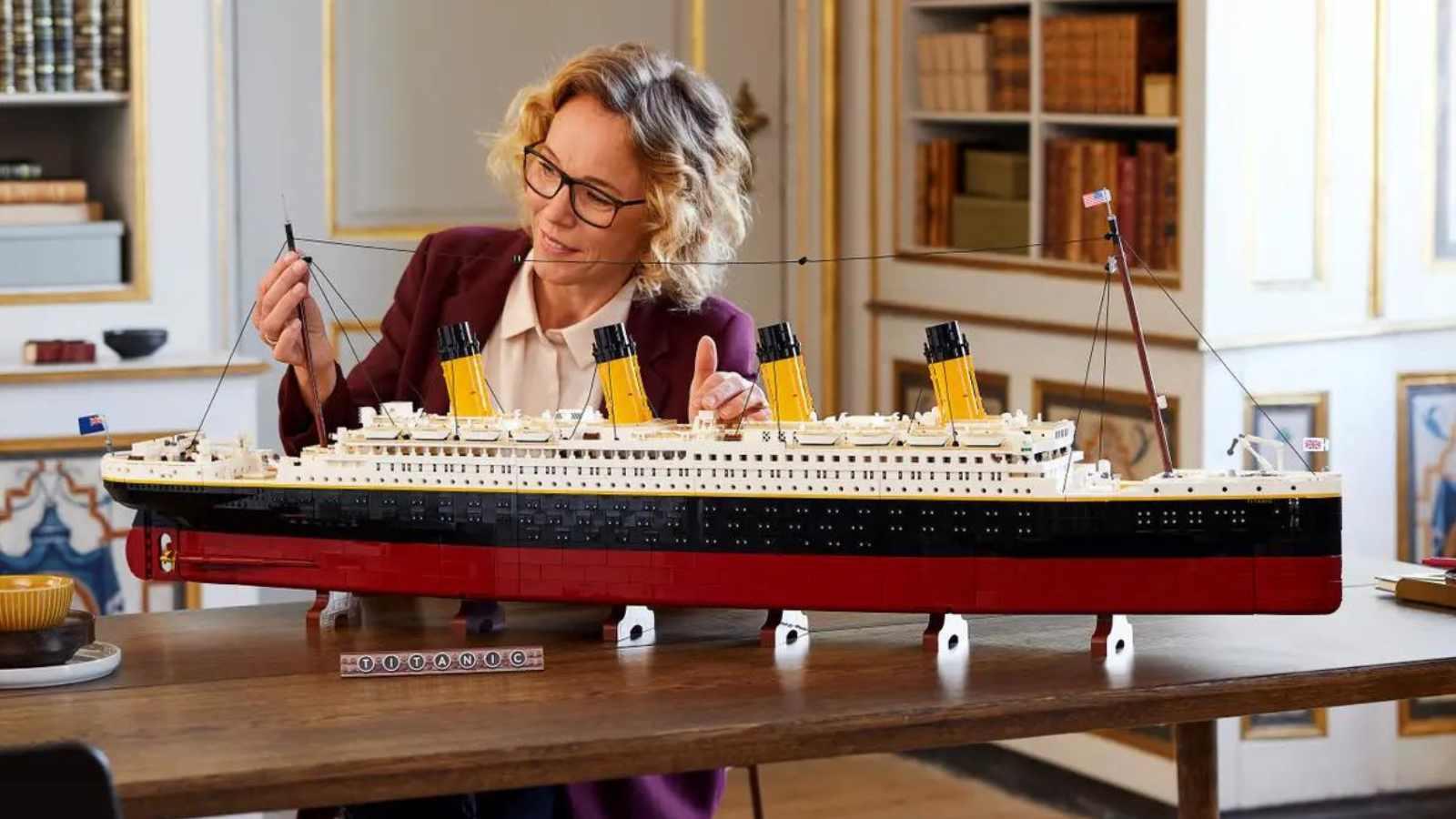 The LEGO Icons Titanic is the LEGO set with the second-most bricks