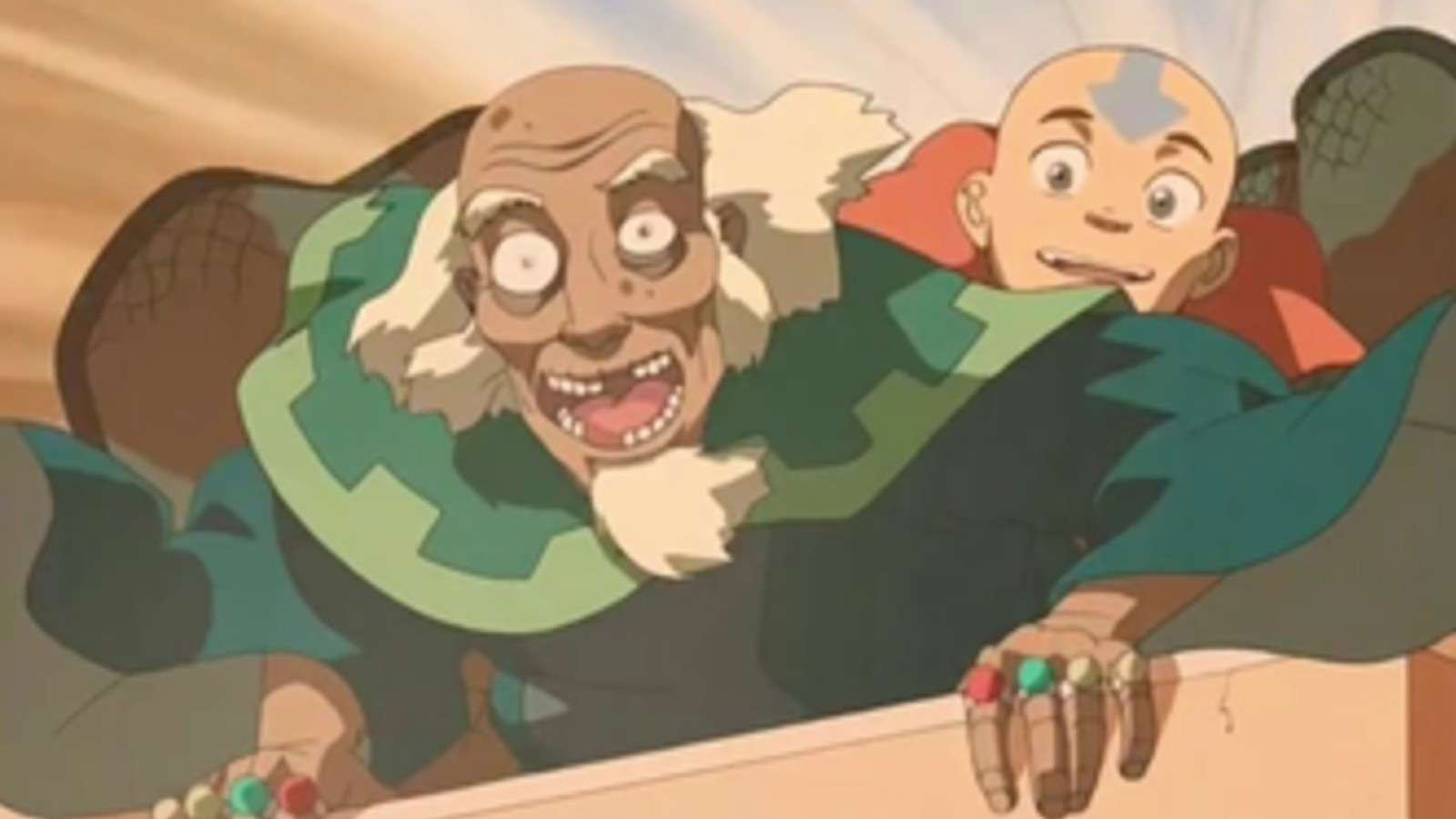 Bumi and Aang in Avatar: The Last Airbender