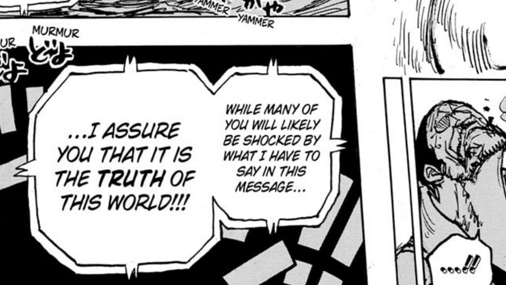 One Piece Vegapunk message Chapter 1109
