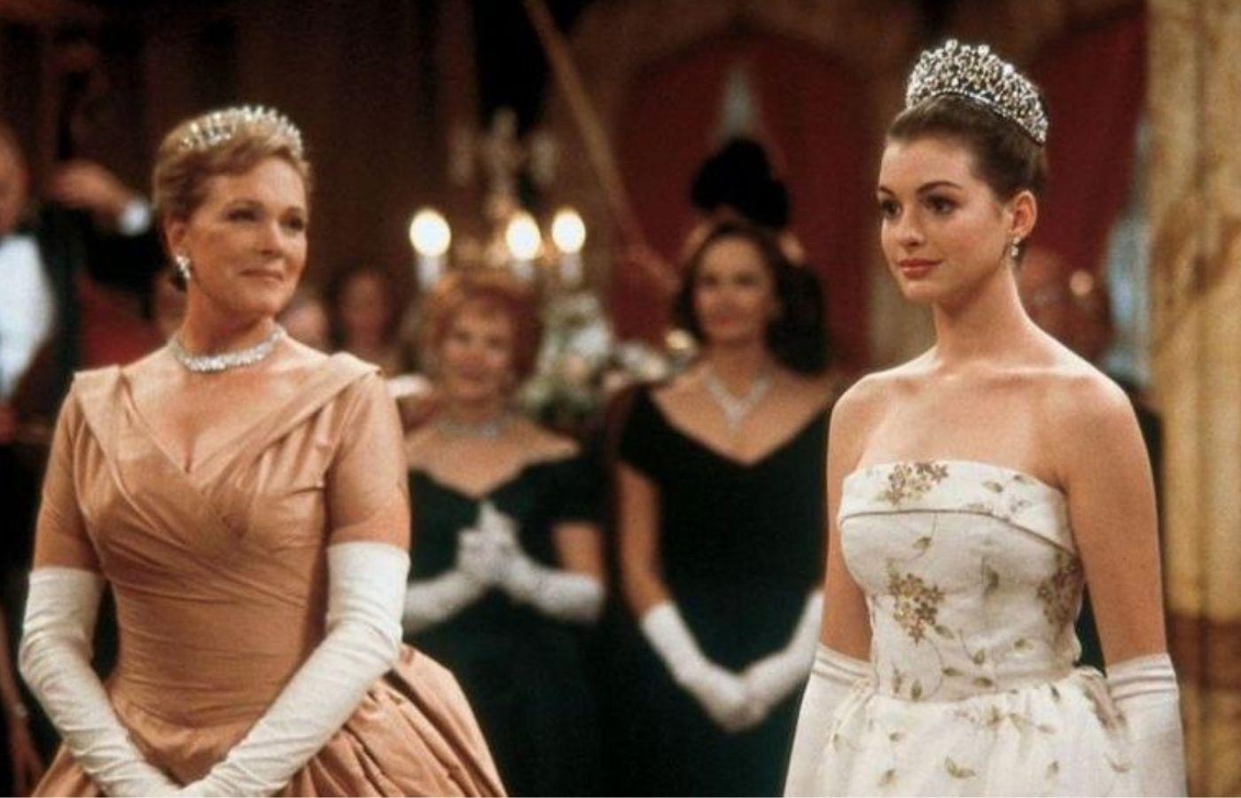 Julie Andrews and Anne Hathaway in the Princess Diaries
