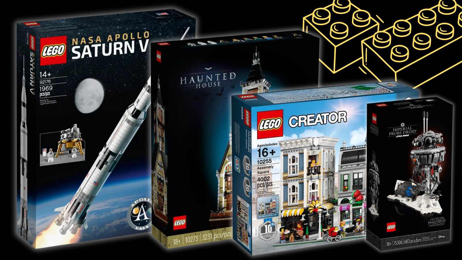 Four of the retired LEGO sets that are still available at Amazon