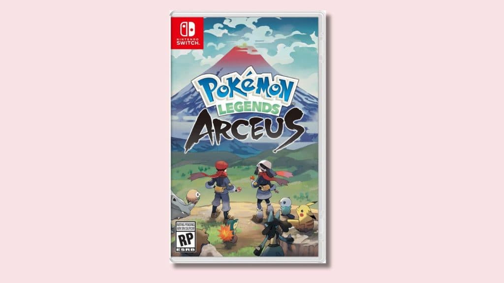 Pokemon Legends Arceus game case.
