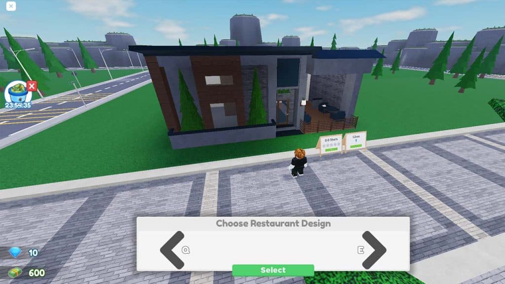 Player and their restaurant in Restaurant Tycoon 2