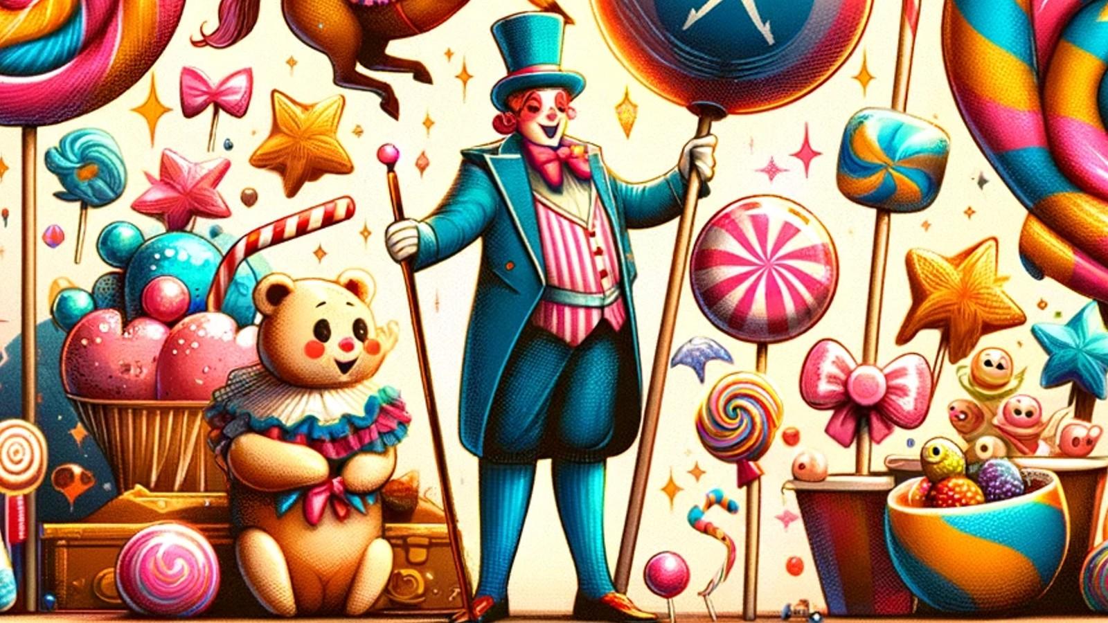 Willy's Chocolate Experience promotional material, featuring a character who looks like Wonka.