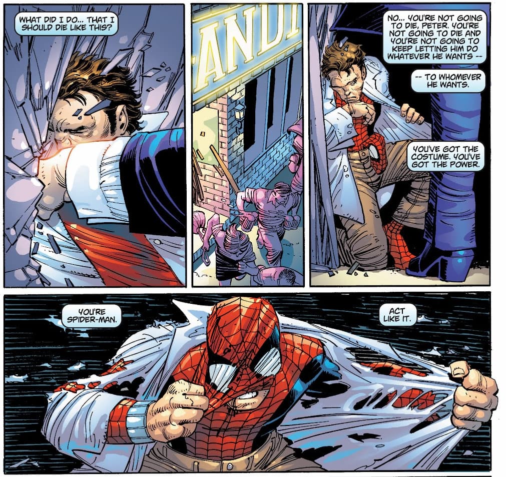 Spider-Man fights Morlun
