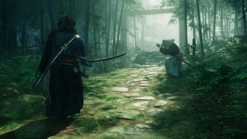 two samurai fighting