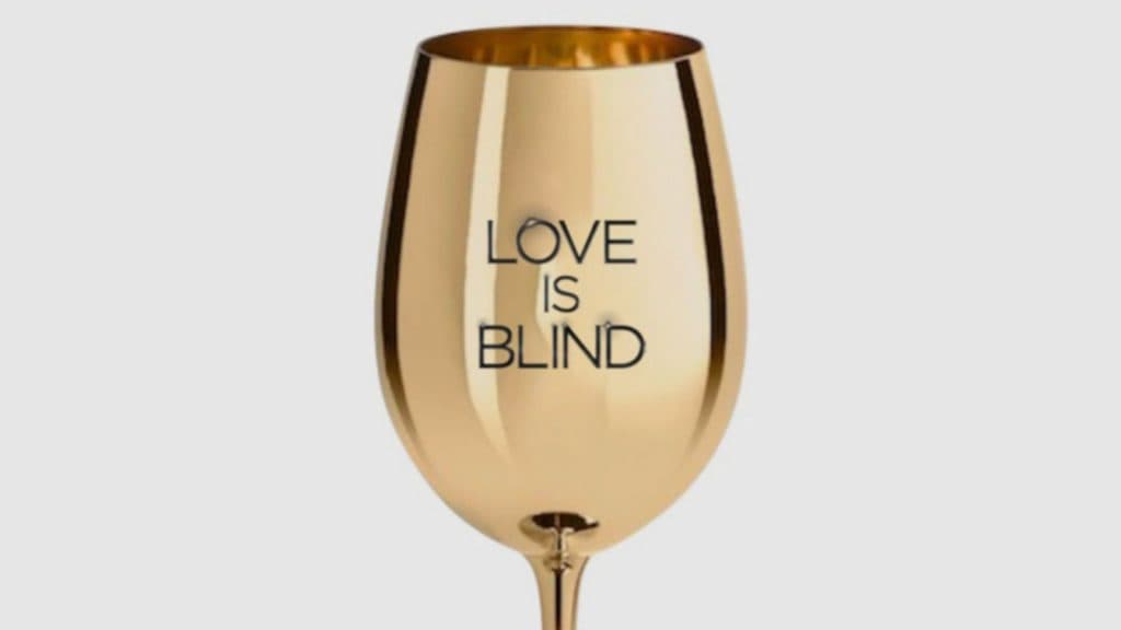 Love Is Blind Gold Goblet