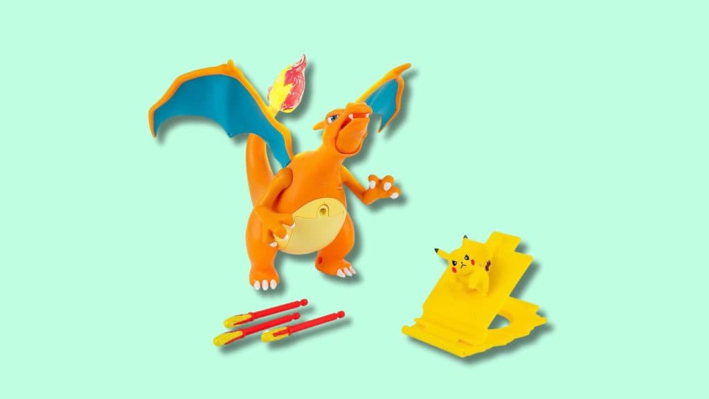 Charizard and Pikachu launcher set.