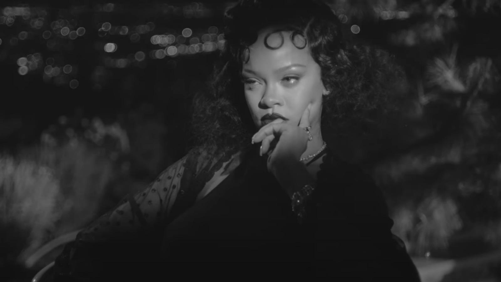 Rihanna in a black-and-white Fenty short film