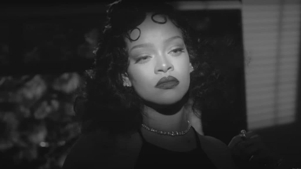 Rihanna in a black-and-white short film for Fenty