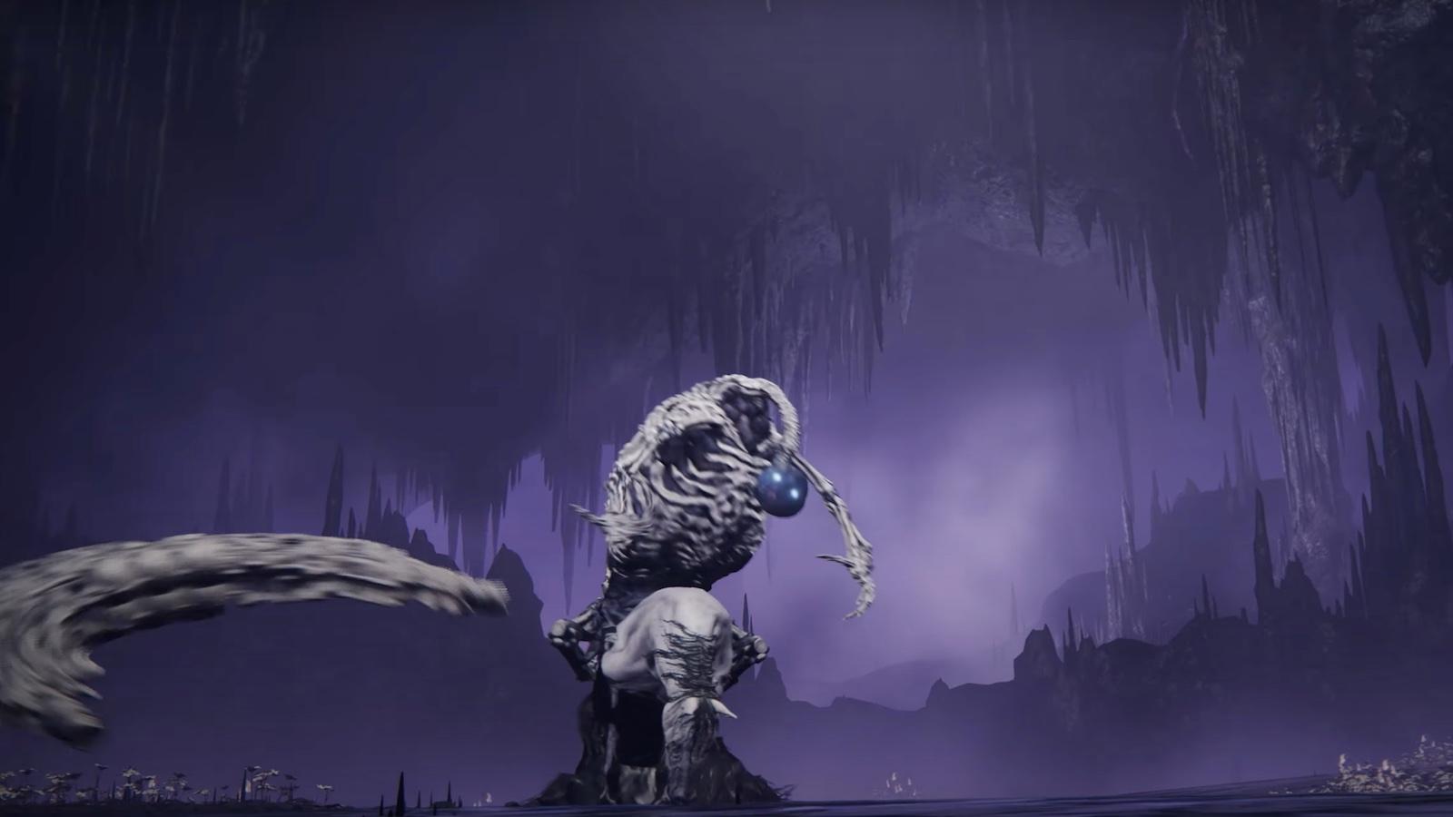 Elden Ring skeleton creature in DLC trailer