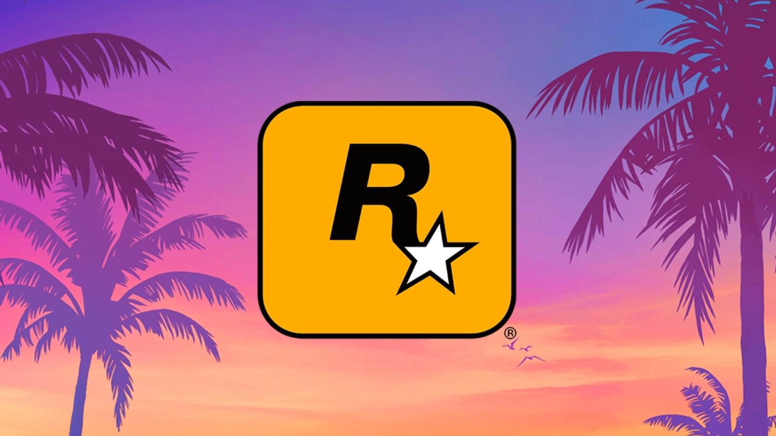 rockstar games logo in gta 6 background