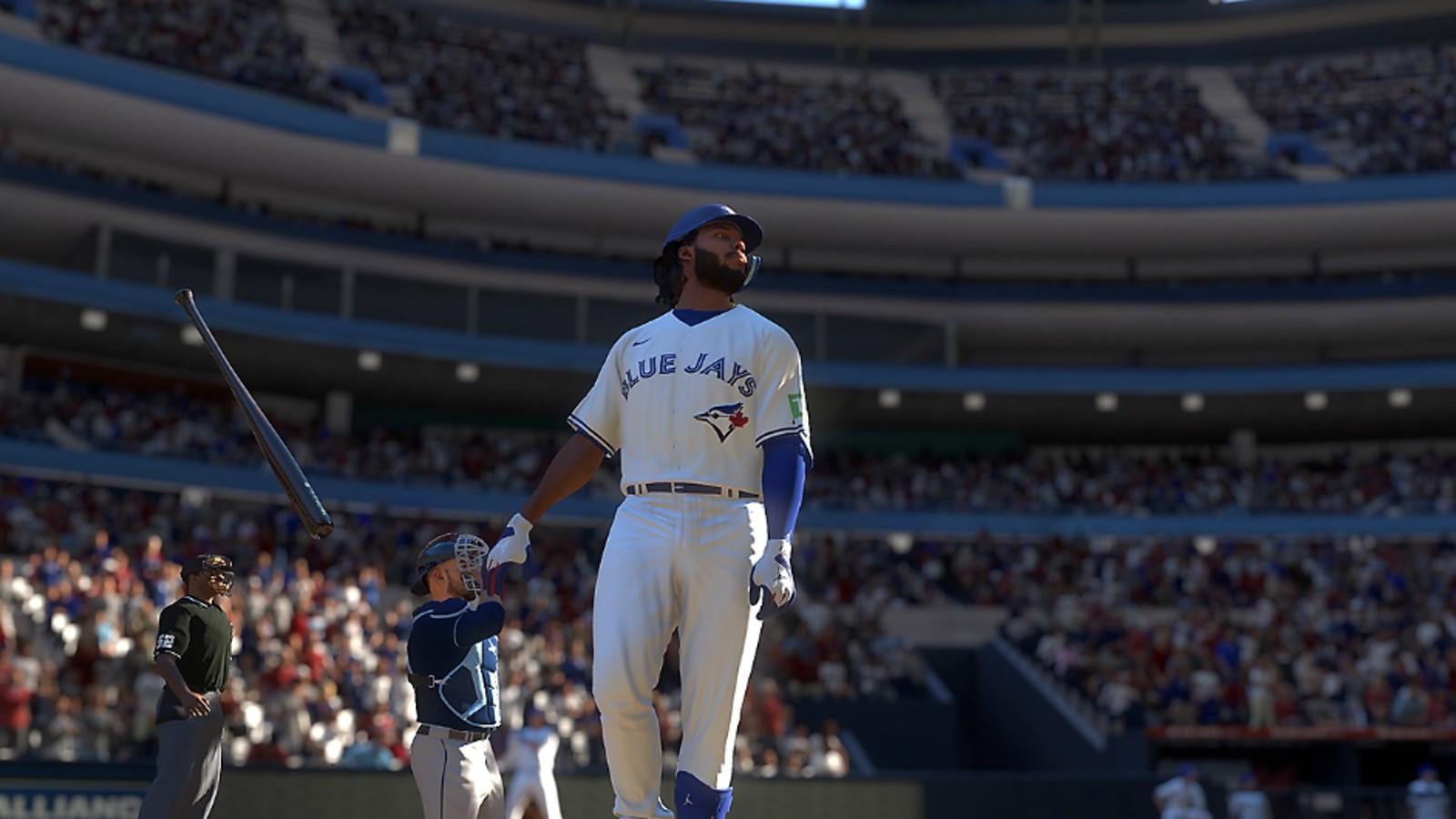 An image of Vladimir Guerrero Jr in MLB The Show 24.
