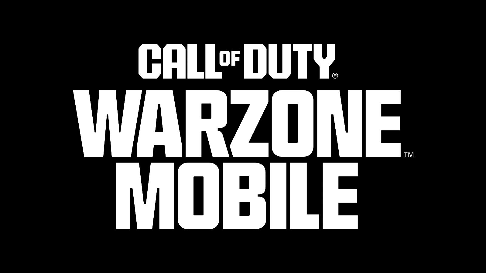 warzone mobile logo on black background
