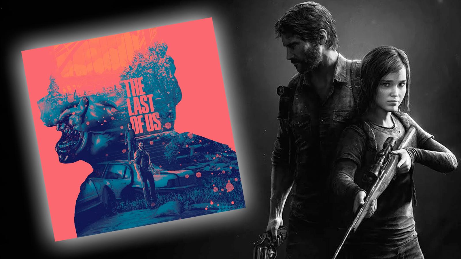 the last of us part 1 art next to the vinyl