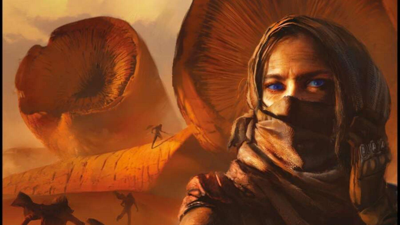 Dune RPG header Fremen and Sandworms