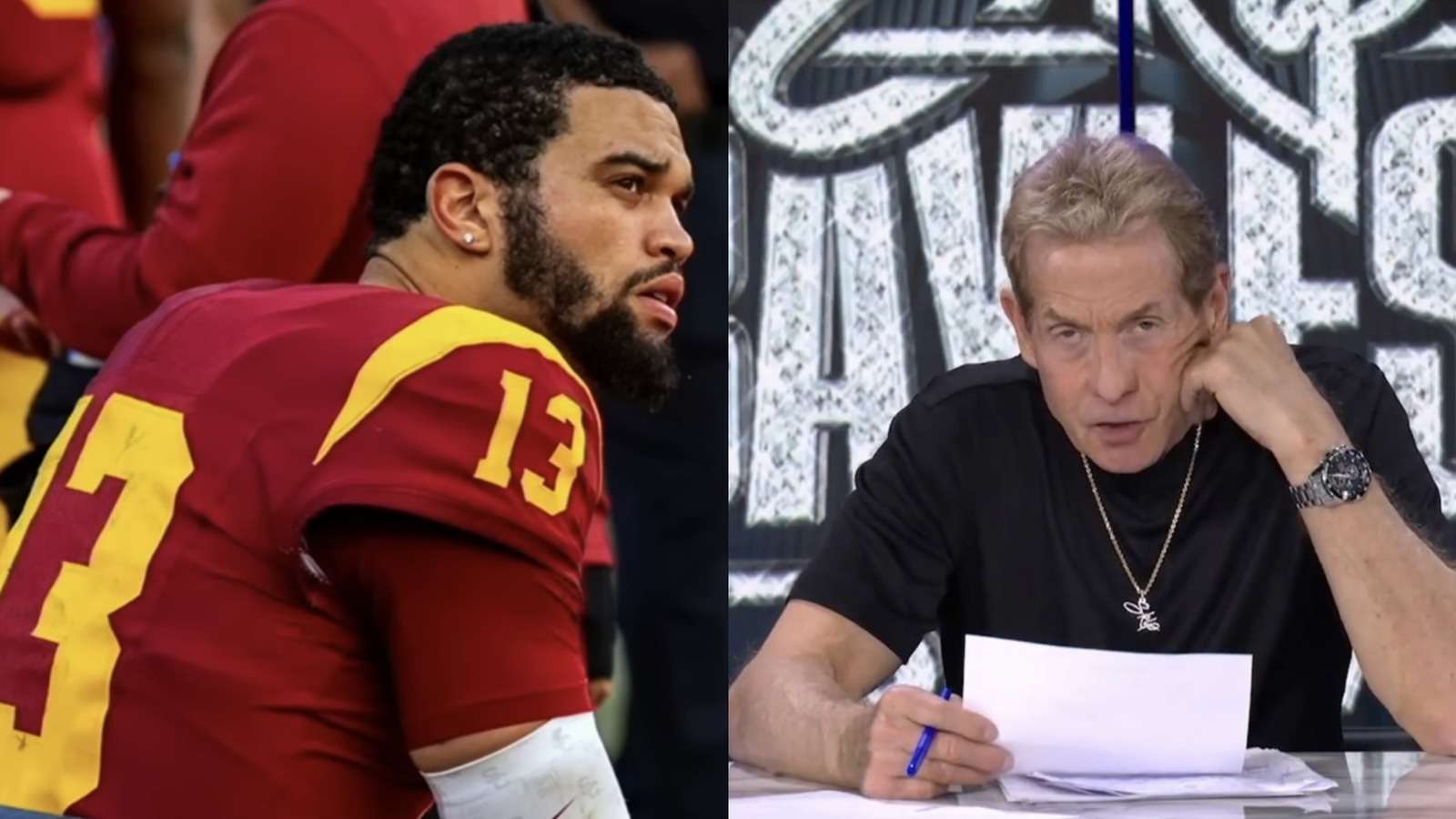 Skip Bayless rips into Caleb Williams for opting out of medical checks at the NFL Scouting Combine