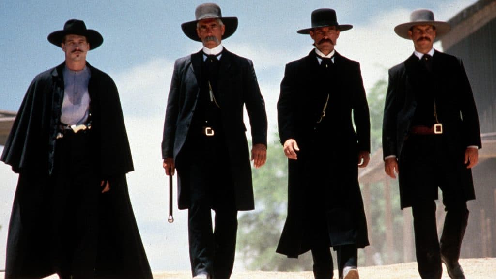 The cast of the movie Tombstone
