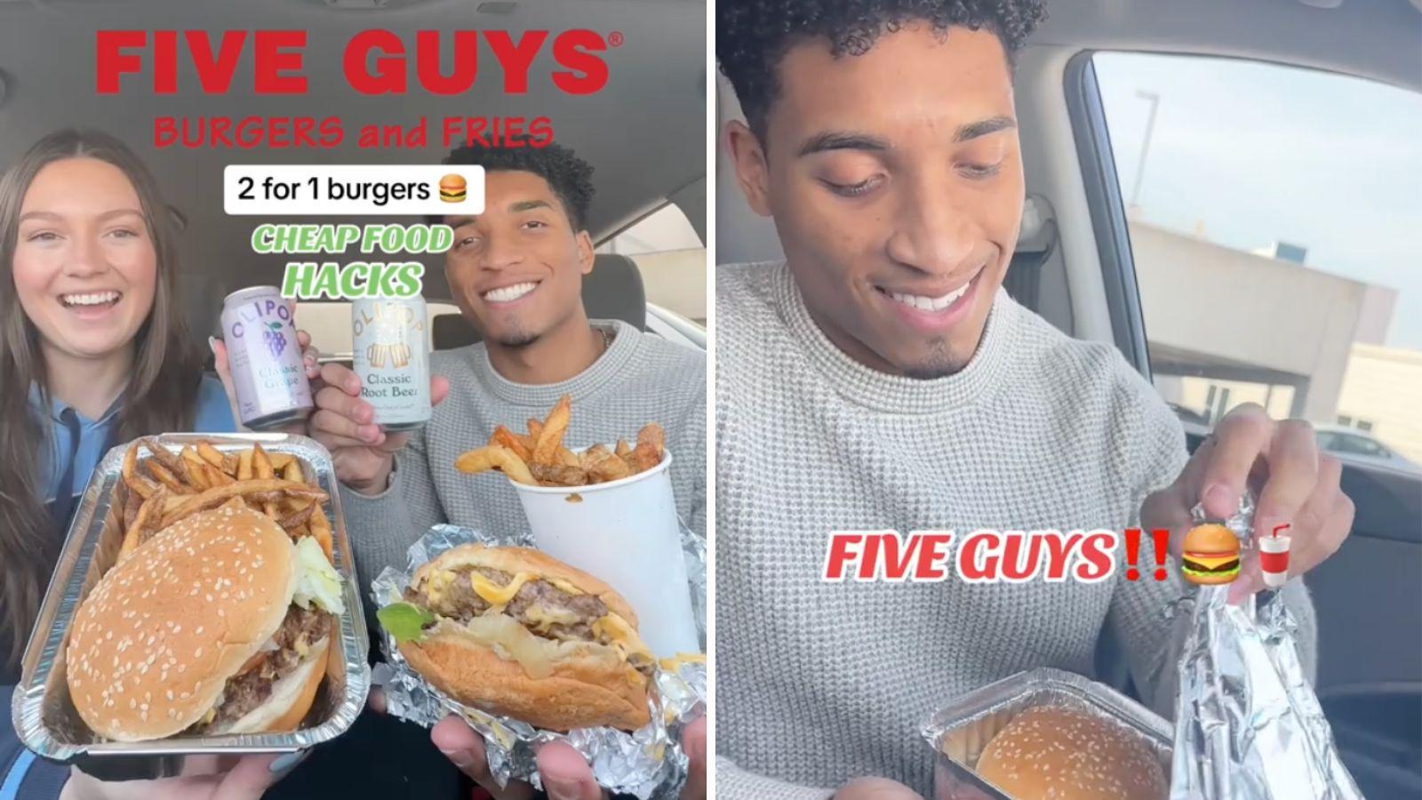Five Guys customers share hack to get 2 burgers for price of 1