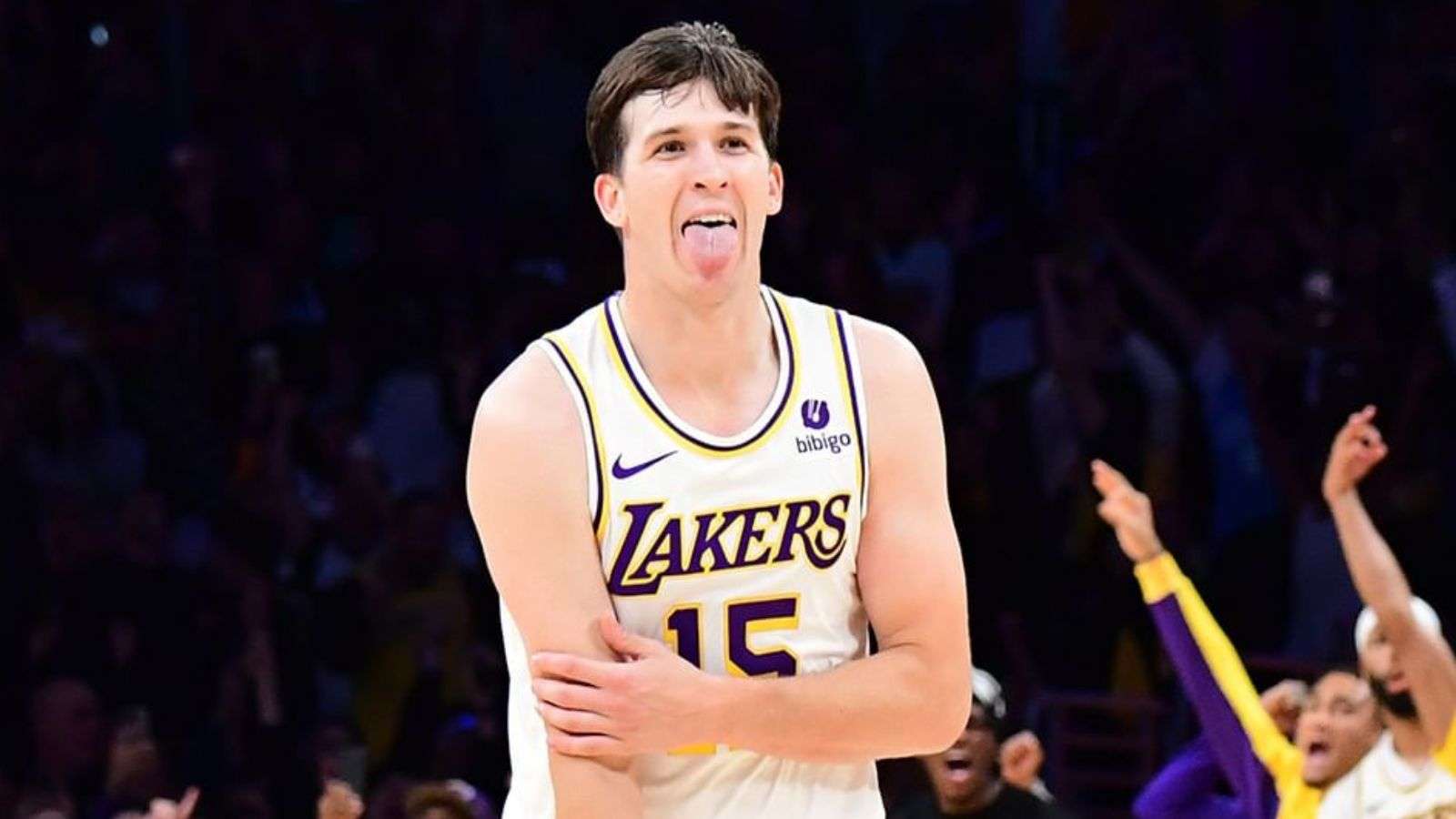 Austin Reeves as a meber of the Los Angeles Lakers.